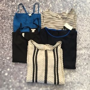 J.Crew Lot of 5 Tops size 2